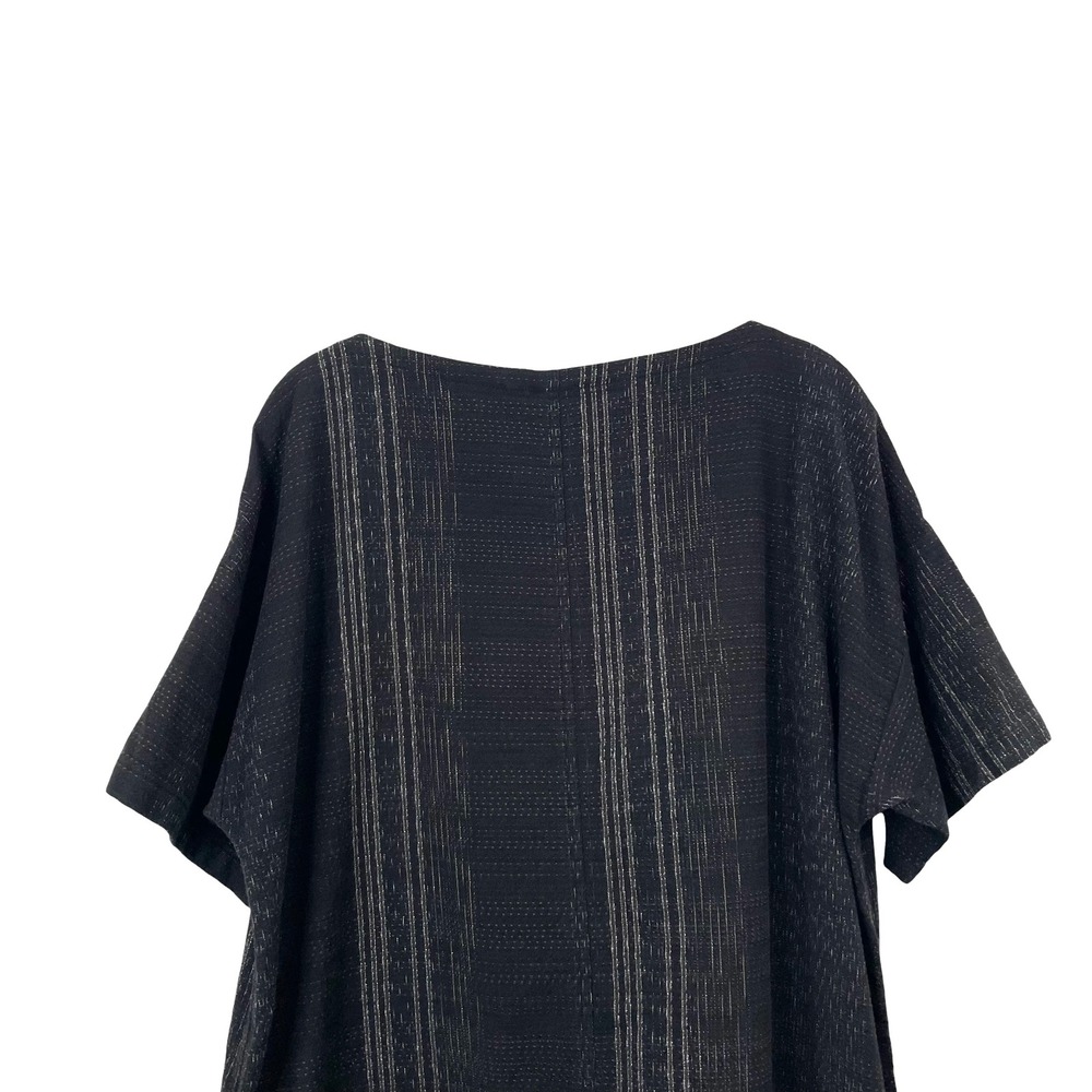 Fisher Project Koshi Crossing Shift Dress Size M Black organic cotton - Picture 7 of 10